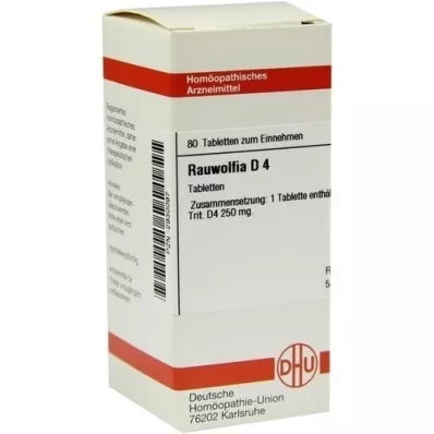 RAUWOLFIA D 4 tablety, 80 ks