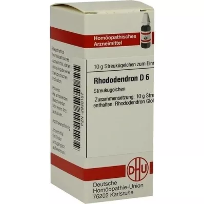 RHODODENDRON D 6 globulí, 10 g