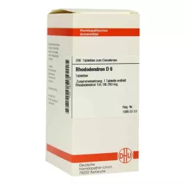 RHODODENDRON D 6 tablet, 200 ks