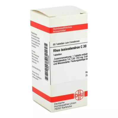 RHUS TOXICODENDRON C 30 tablet, 80 ks