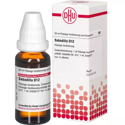 SABADILLA D 12 Ředění, 20 ml