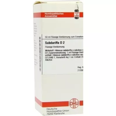 SABDARIFFA D 2 Ředění, 50 ml