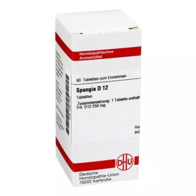 SPONGIA D 12 tablet, 80 ks