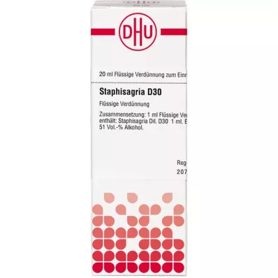 STAPHISAGRIA D 30 Ředění, 20 ml