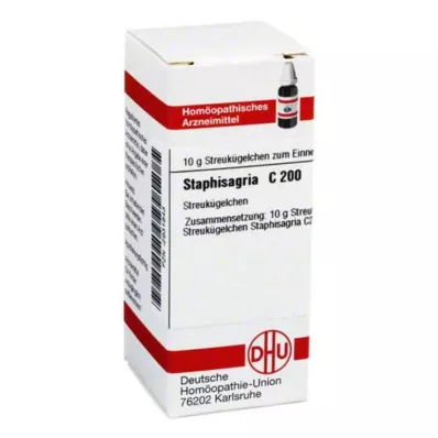 STAPHISAGRIA C 200 globulí, 10 g