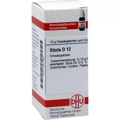 STICTA D 12 globulí, 10 g