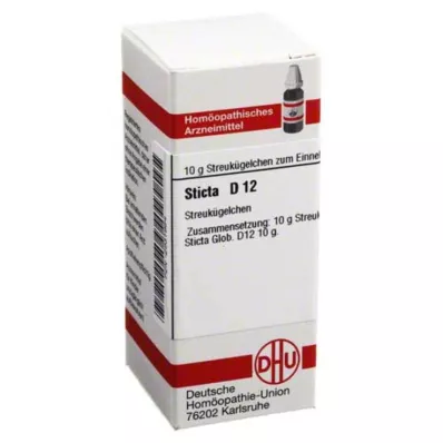 STICTA D 12 globulí, 10 g