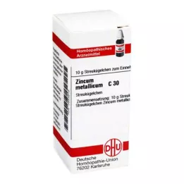 ZINCUM METALLICUM C 30 globulí, 10 g