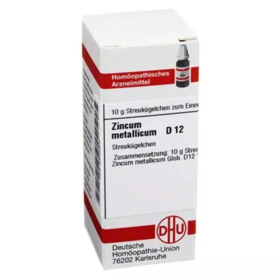 ZINCUM METALLICUM D 12 globulí, 10 g