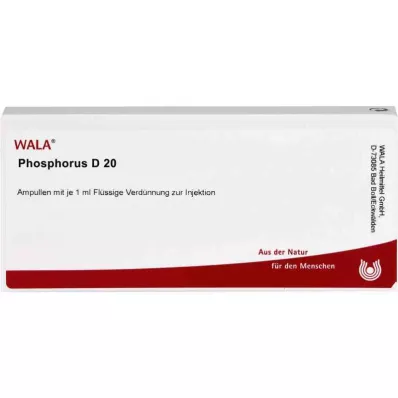PHOSPHORUS D 20 ampulí, 10X1 ml PHOSPHORUS D 20 ampulí, 10X1 ml