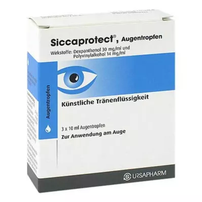 SICCAPROTECT Oční kapky, 3x10 ml