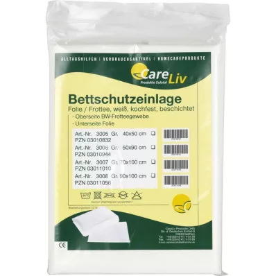 BETTSCHUTZEINLAGE Foliové froté 40x50 cm, 1 ks