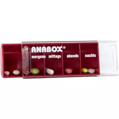 ANABOX Denní box červený, 1 ks