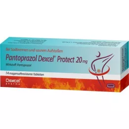 PANTOPRAZOL Dexcel Protect 20 mg entericky potahované tablety, 14 ks