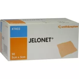 JELONET Parafínová gáza 5x5 cm sterilní peelingové balení, 50 ks
