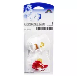 SAUGER Cherry latex velikost 1 0-6 měsíců bílá/červená, 2 ks