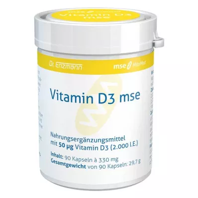 VITAMIN D3 MSE Kapsle, 90 ks VITAMIN D3 MSE Kapsle, 90 ks