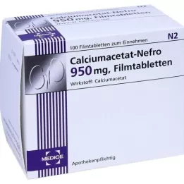 CALCIUMACETAT NEFRO 950 mg potahované tablety, 100 ks