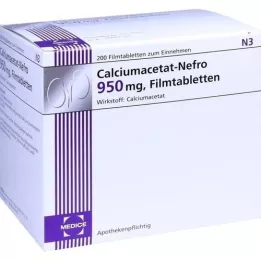 CALCIUMACETAT NEFRO 950 mg potahované tablety, 200 kusů