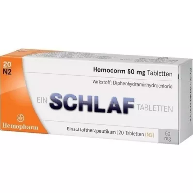 HEMODORM 50 mg tablety na spaní, 20 ks