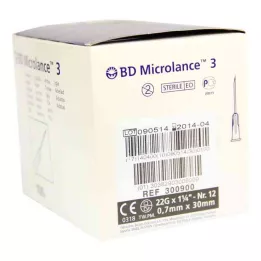 BD MICROLANCE Kanyla 22 G 1 1/4 0,7x30 mm, 100 ks