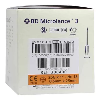 Bd Microlance kanyla 25 G 1 0,5x25 mm (100 kusů)