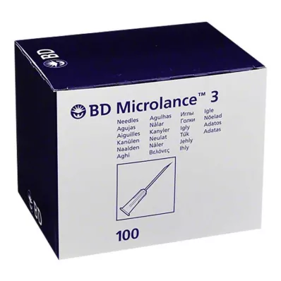 BD MICROLANCE Kanyla 30 G 1/2 0,29x13 mm, 100 ks