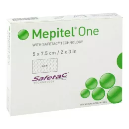 MEPITEL Jeden silikonový obvaz 5x7,5 cm, 10 ks