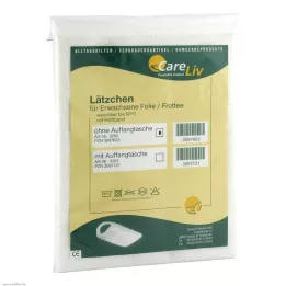 LÄTZCHEN Prodloužená fólie/taška bílá s páskou na suchý zip, 1 ks