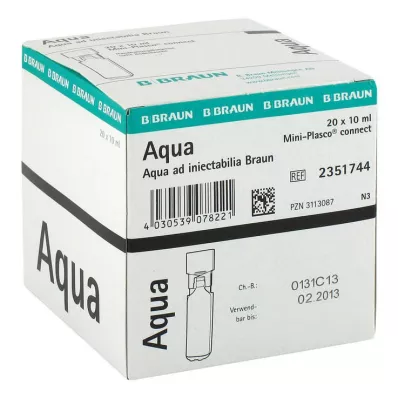 AQUA AD injectabilia Miniplasco connect Inj. roztok, 20X10 ml