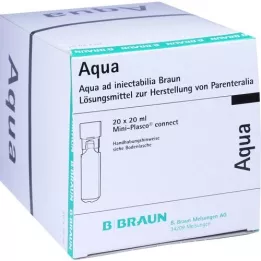 AQUA AD injectabilia Miniplasco connect Inj. roztok, 20X20 ml