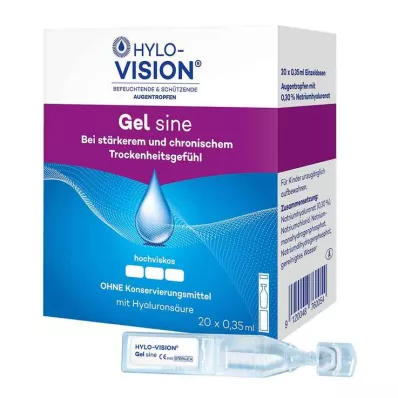 Hylo-Vision Gel sine jednodávkové pipety, 20X0,35 ml