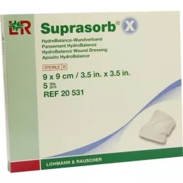 SUPRASORB X HydroBalance obvaz na rány 9x9 cm, 5 ks