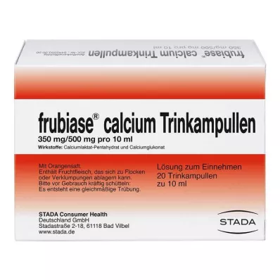 frubiase kalciové pitné ampule, 20 ks