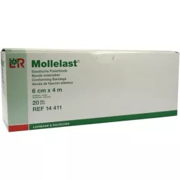 MOLLELAST Obvazy 6 cmx4 m jednotlivě balené, 20 ks