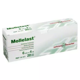MOLLELAST Obvazy 6 cmx4 m jednotlivě balené, 20 ks