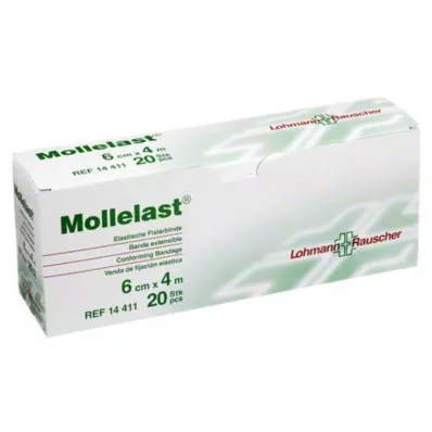 MOLLELAST Obvazy 6 cmx4 m jednotlivě balené, 20 ks