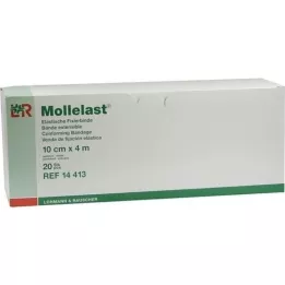 MOLLELAST Obvazy 10 cmx4 m jednotlivě balené, 20 ks