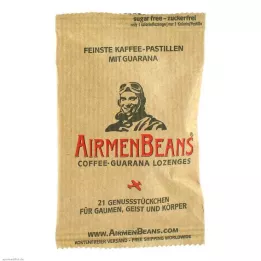 AIRMENBEANS Nejjemnější kávové pastilky s guaranou, 21 ks