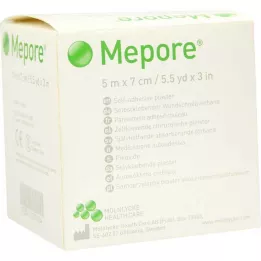 MEPORE Obvaz na rány nesterilní 7 cmx5 m, 1 ks