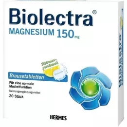 BIOLECTRA Šumivé tablety Magnesium 150 mg Lemon, 20 ks