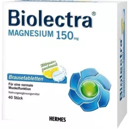 BIOLECTRA Šumivé tablety Magnesium 150 mg Lemon, 40 ks