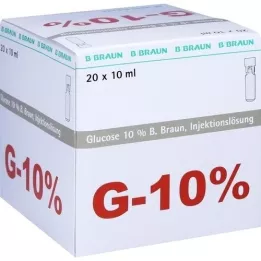 GLUCOSE 10% B.Braun Mini Plasco connect Inj. roztok, 20X10 ml