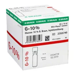 GLUCOSE 10% B.Braun Mini Plasco connect Inj. roztok, 20X10 ml