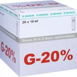 GLUCOSE 20% B.Braun Mini Plasco connect Inj. roztok, 20X10 ml