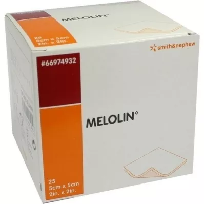 MELOLIN Sterilní obvazy na rány 5x5 cm, 25 ks