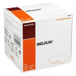 MELOLIN Sterilní obvazy na rány 5x5 cm, 25 ks