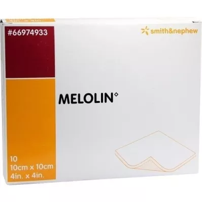 MELOLIN Sterilní obvazy na rány 10x10 cm, 10 ks