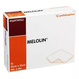 MELOLIN Sterilní obvazy na rány 10x10 cm, 10 ks