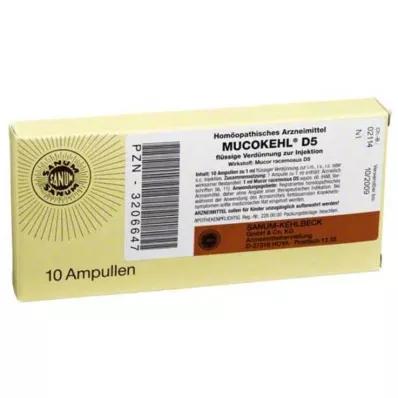 MUCOKEHL Ampule D 5, 10X1 ml